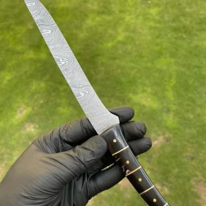 CUSTOM HANDMADE FLEXIBLE DAMASCUS STEEL FILLET KNIFE