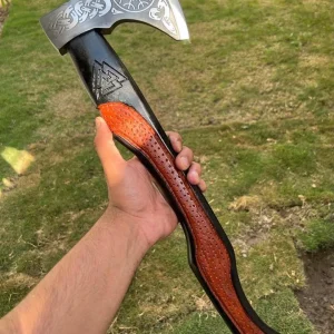 HANDMADE HIGH CARBON STEEL NORDIC HATCHET AXE