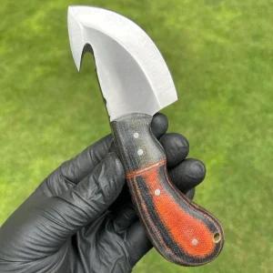 HANDMADE 1095 STEEL GUT HOOK HUNTING KNIFE