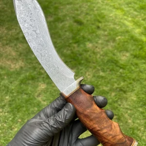 NEW CUSTOM HANDMADE DAMASCUS STEEL KUKRI KNIFE