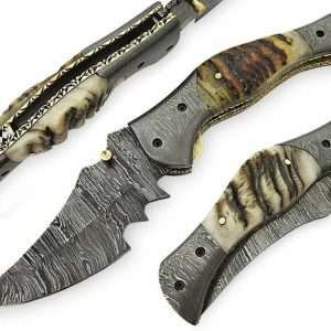 damascus folding knife