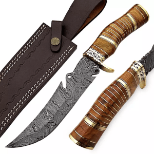 handmade damascus Bowie knife