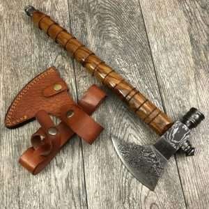 handmade damascus tomahawk