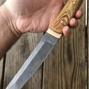 handmade damascus tanto knife