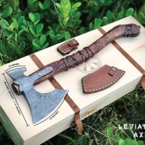 Hand Forged Beautiful God of War Leviathan Axe